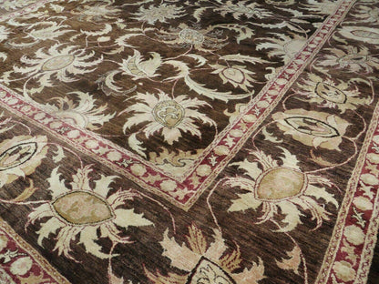 13' X 16' Vintage Handmade Peshawar Oushak Wool Rug Carpet Nice - Nuvé