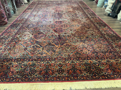 10x18 Karastan Multicolor Panel Kirman Rug #717, Palace Size Wool Discontinued Original 700 Series - Nuvé