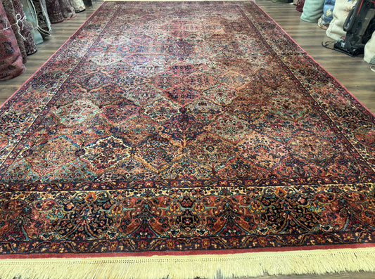 10x18 Karastan Multicolor Panel Kirman Rug #717, Palace Size Wool Discontinued Original 700 Series - Nuvé