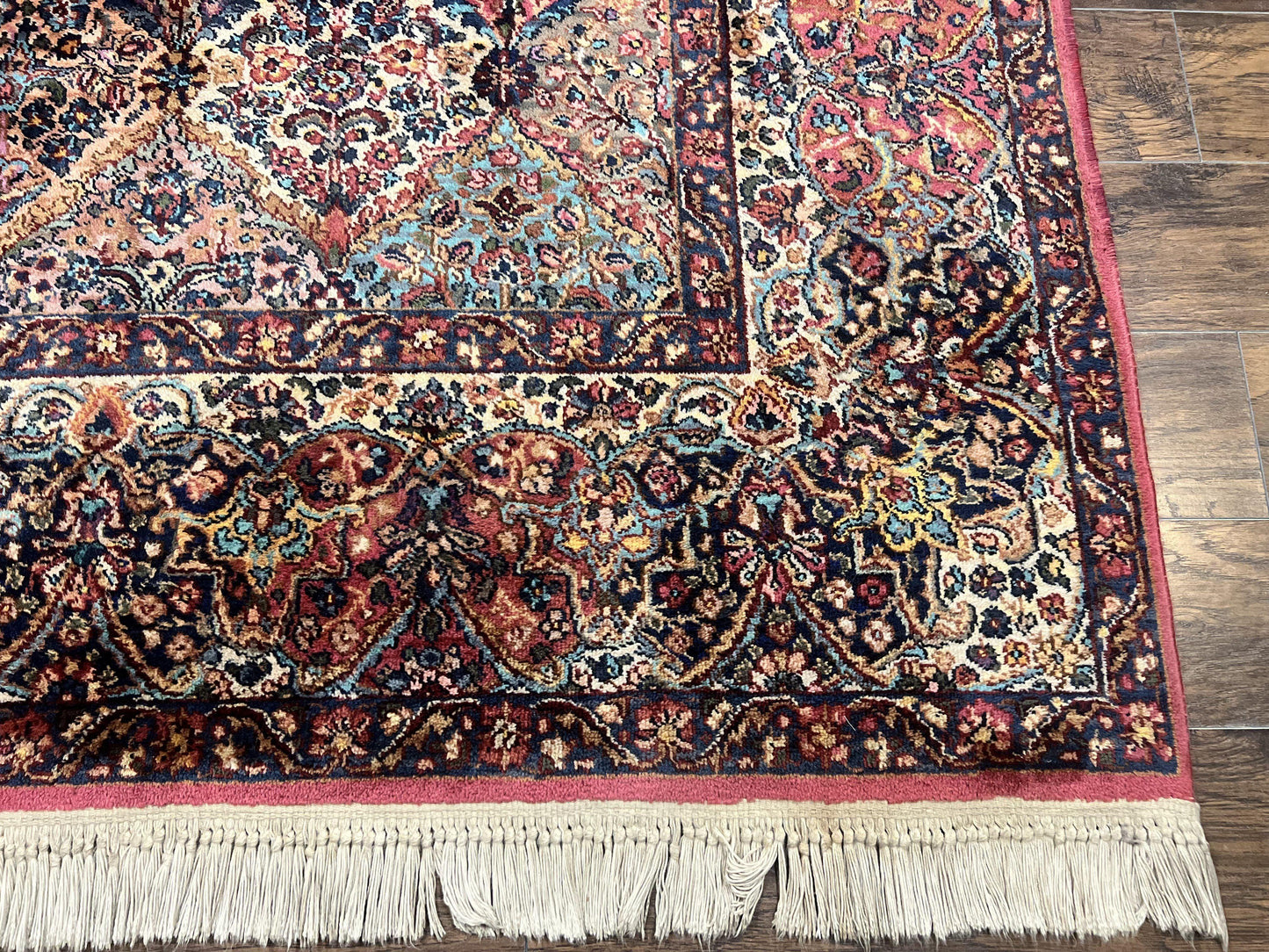 Karastan Multicolor Panel Kirman Rug #717, Wool Karastan Rug 8' 8" x 12', Vintage Multipanel Kirman, Original Karastan Collection 700 Series - Nuvé