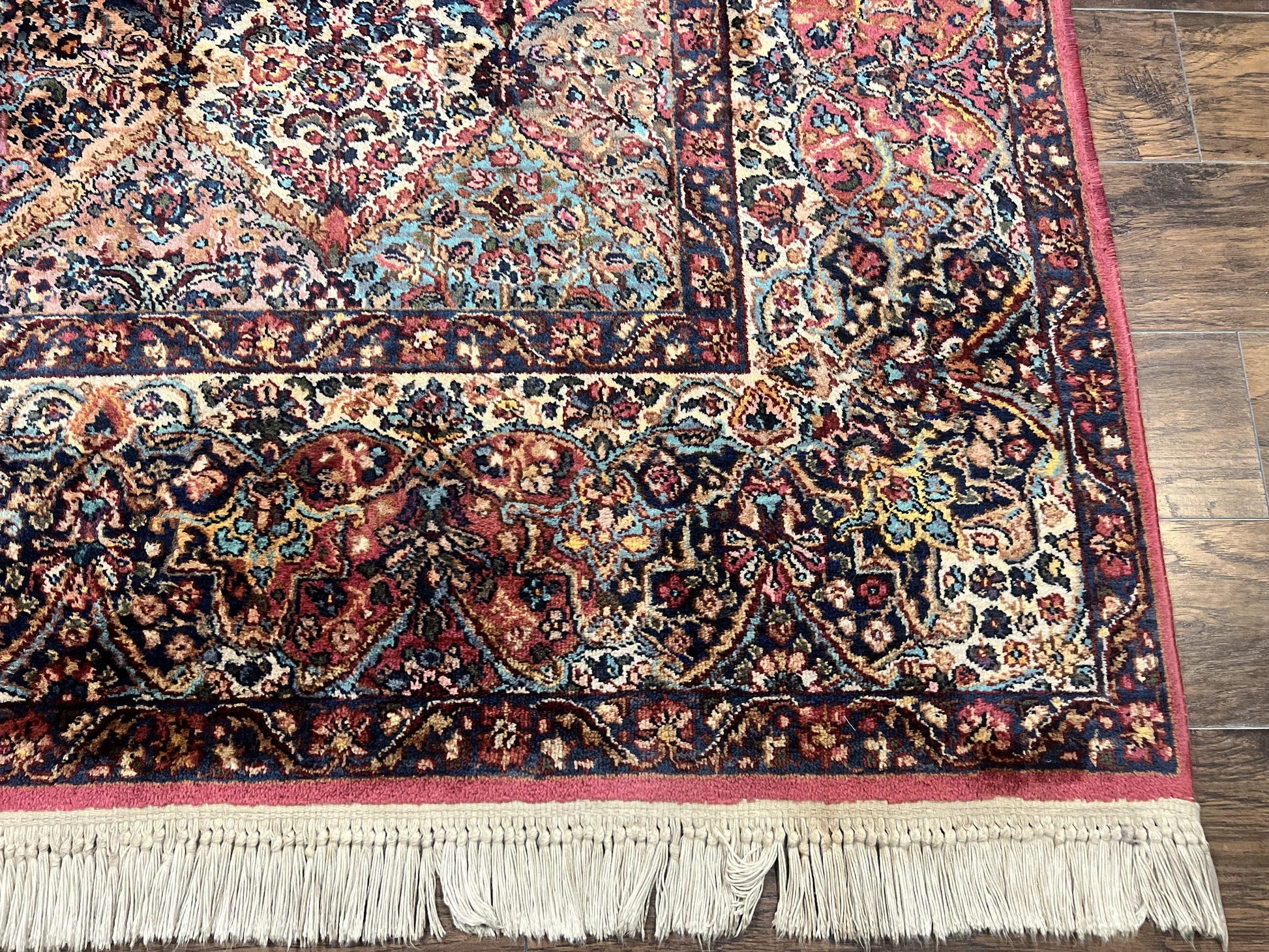 Karastan Multicolor Panel Kirman Rug #717, Wool Karastan Rug 8' 8" x 12', Vintage Multipanel Kirman, Original Karastan Collection 700 Series - Nuvé