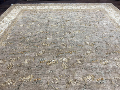 Pak Persian Rug 12x15, Wool Hand Knotted Oriental Floral Carpet, Signed by Master Weaver, 12x15 Large Palace Size Rug - Nuvé