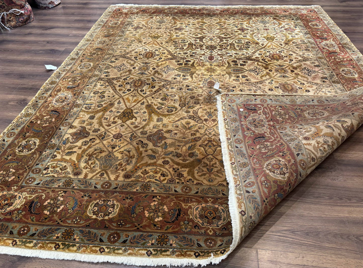 Indo Persian Rug 8x10, Teawash Bidjar Carpet, Allover Pattern - Nuvé