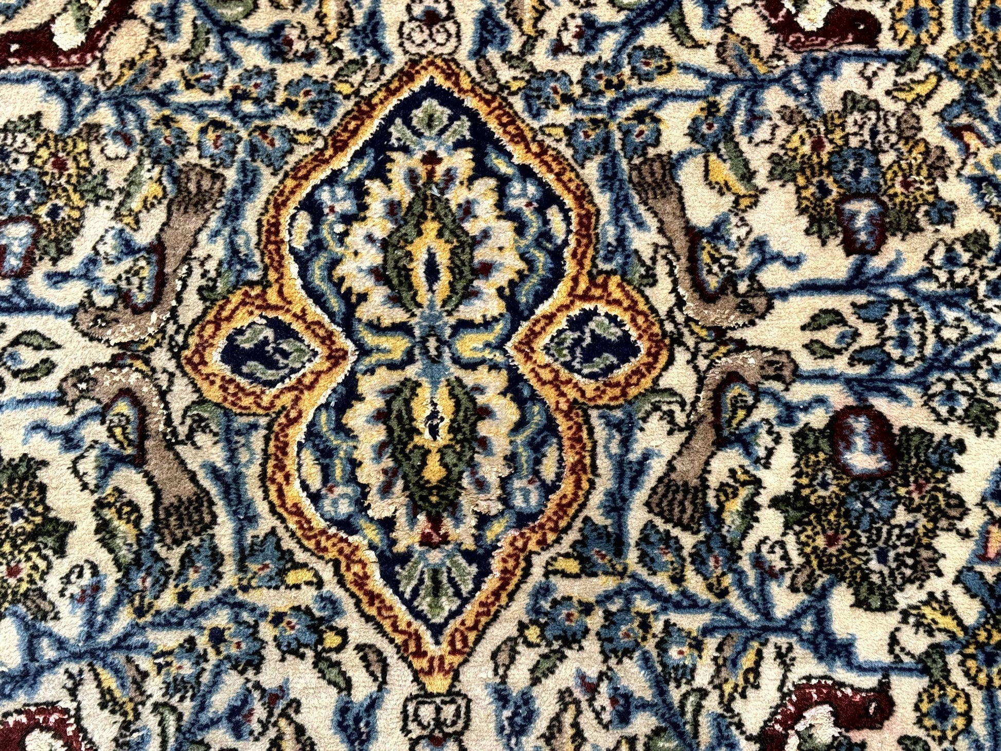 Persian Qum Tree of Life Rug 3.5 x 5.5, Animal Pictorials, Kork Wool with Silk Highlights - Nuvé
