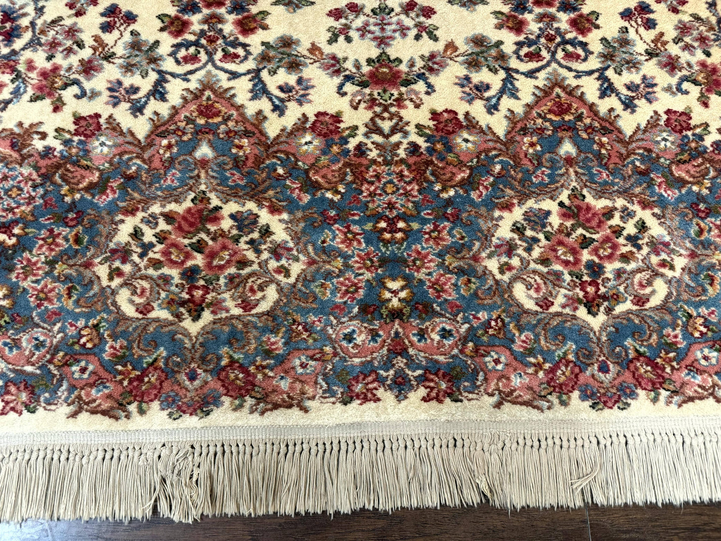 Karastan Rug 8.8 x 12 Ivory Kirman #788, Original 700 Series, Wool Karastan Carpet, Karastan Area Rug, Vintage Karastan, Living Room Rug - Nuvé