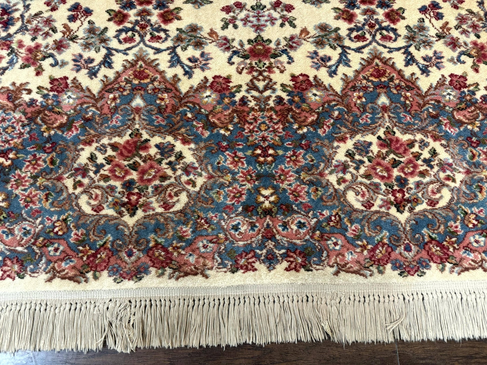 Karastan Rug 8.8 x 12 Ivory Kirman #788, Original 700 Series, Wool Karastan Carpet, Karastan Area Rug, Vintage Karastan, Living Room Rug - Nuvé