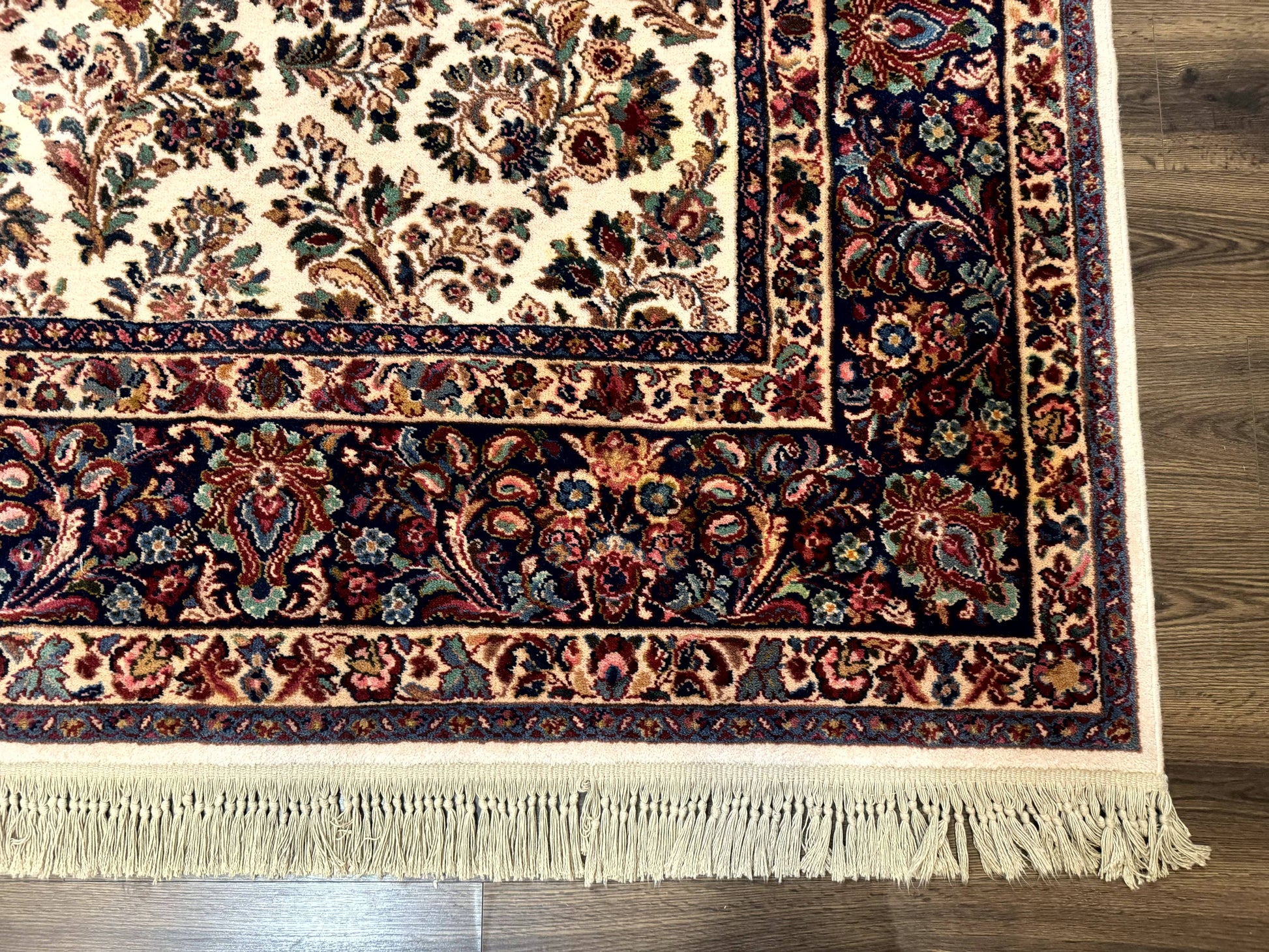 Karastan Rug 8.8 x 10.6 Ivory Sarouk #700/760, Wool Discontinued Original 700 Series - Nuvé