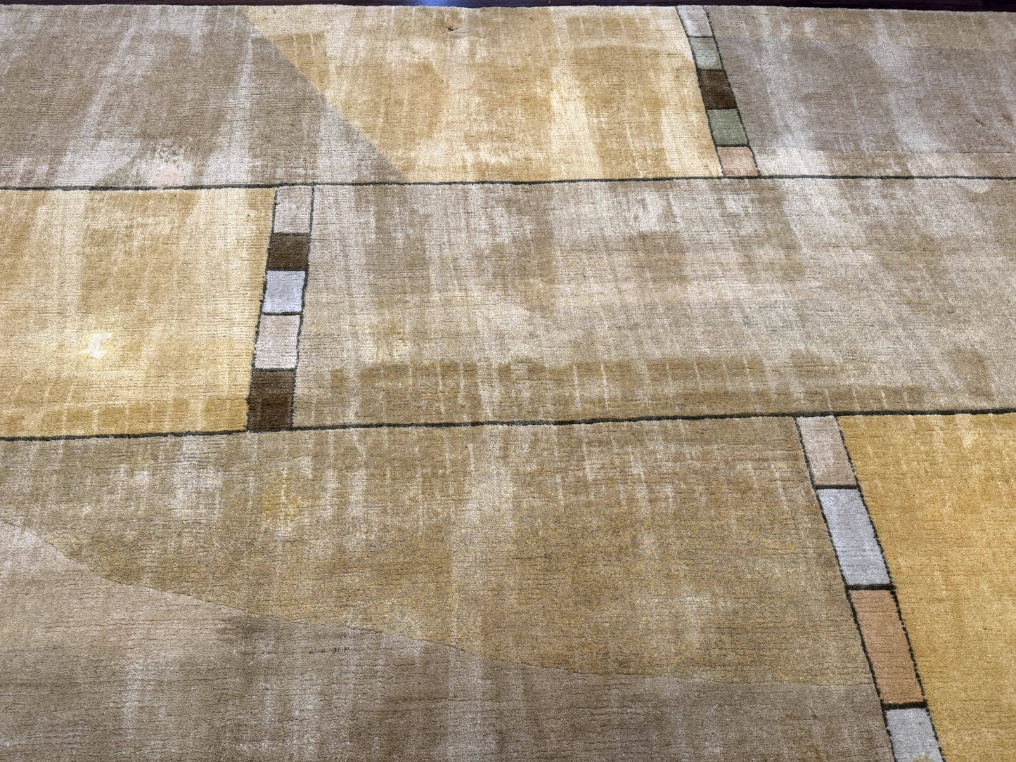 Tufenkian Tibetan Rug 12x16, Handmade Wool Modern Area Rug, Palace Size Carpet - Nuvé