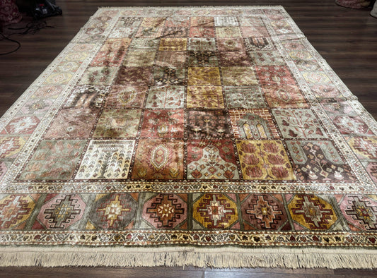 Panel Design Rug 8 x 10.6, Oriental Carpet, Belgium Power Loomed Rug - Nuvé
