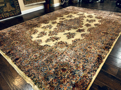 Karastan Kirman Rug #781, Antique Karastan Oriental Carpet 8.8 x 12, Wool Area Rug, Original Collection 700 Series, Rare Discontinued - Nuvé