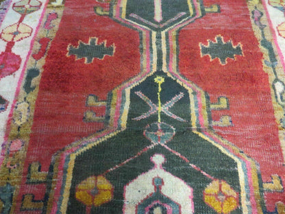 4' X 8' Antique Handmade Turkish Caucasian Kazak Design Wool Rug Veg Dyes Nice - Nuvé