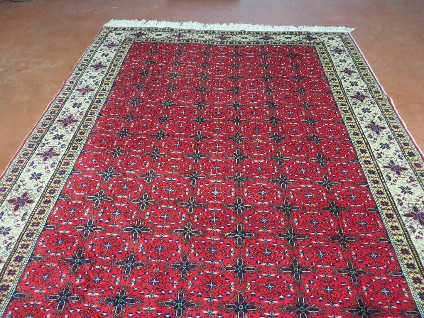 6' X 10' Vintage Handmade Turkish Sevas Kayseri Wool Rug Carpet Nice - Nuvé