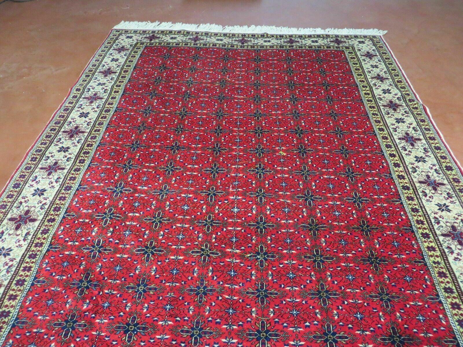 6' X 10' Vintage Handmade Turkish Sevas Kayseri Wool Rug Carpet Nice - Nuvé
