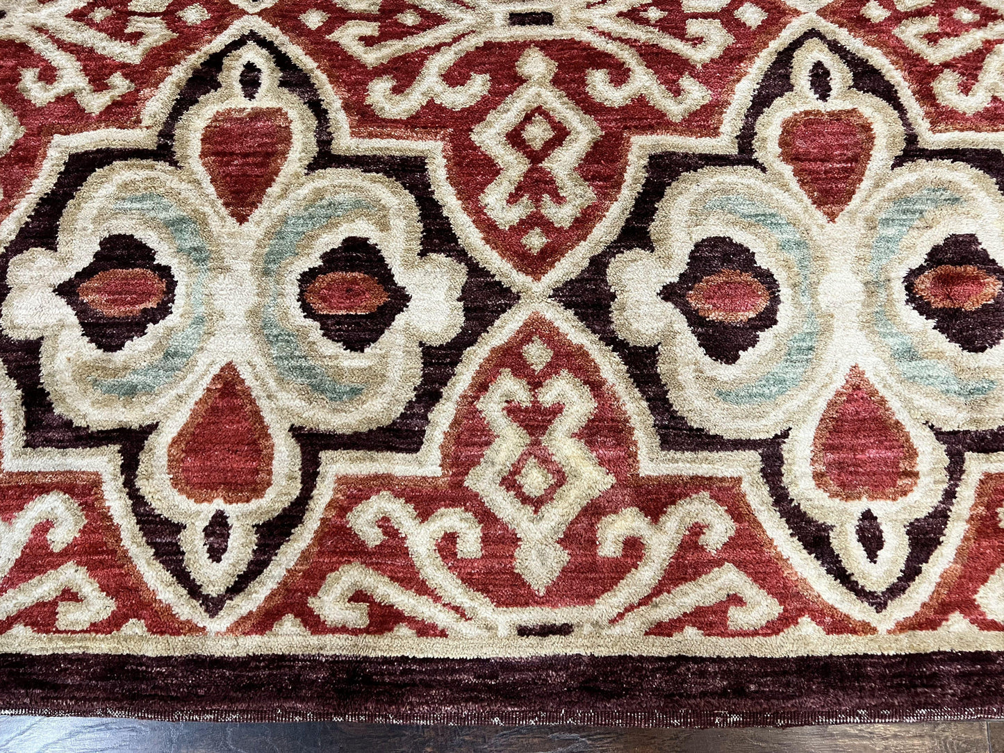 Portuguese Rug 9x12, Vintage Carpet, Handmade Wool Rug - Nuvé