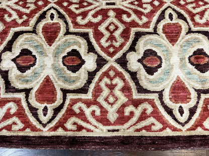 Portuguese Rug 9x12, Vintage Carpet, Handmade Wool Rug - Nuvé