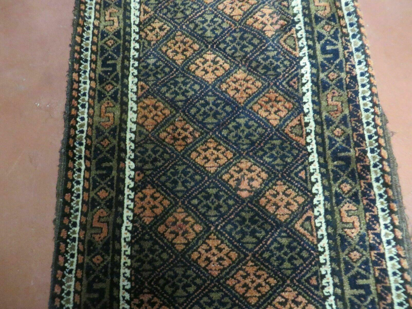 2' X 3' Antique Handmade Pakistani Bokhara Turkoman Balouchi Wool Rug Mat Nice - Nuvé