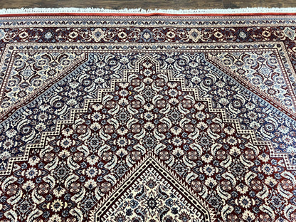 Karastan Rug 8x10, Kara Shah Red Bidjar, Belgium Power Loomed Rug, Wool Pile Karastan Rug, Vintage - Nuvé