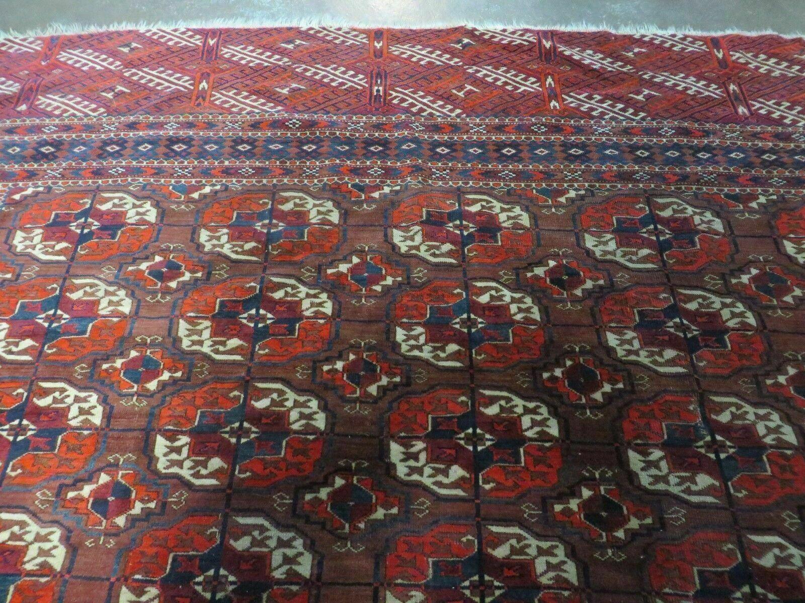 6' X 10' Antique Handmade Bokhara Turkoman Yamud Wool Rug Carpet NICE # 61 - Nuvé
