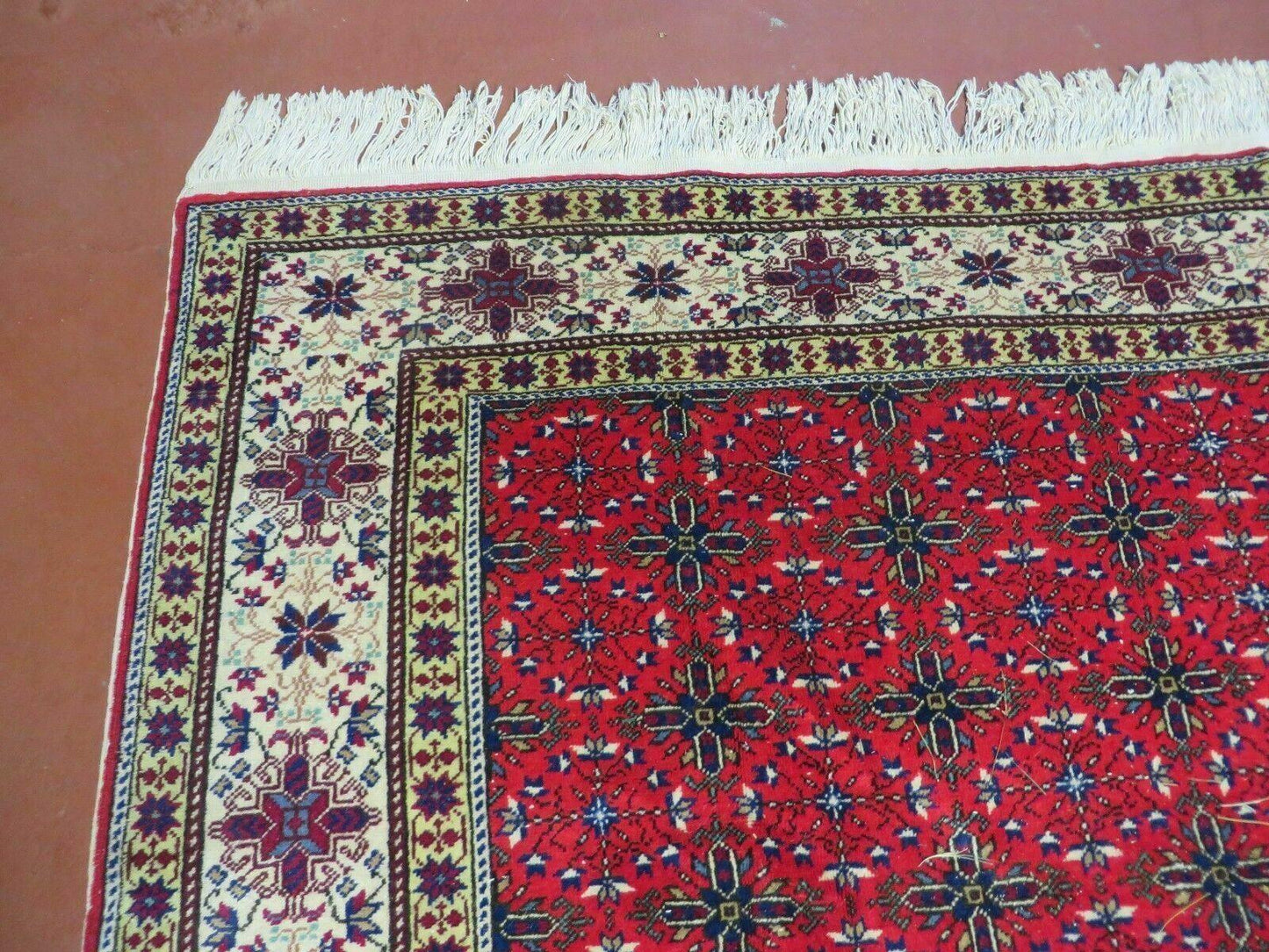 6' X 10' Vintage Handmade Turkish Sevas Kayseri Wool Rug Carpet Nice - Nuvé