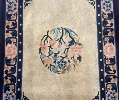 Chinese Peking Rug 2x3, Small Chinese Wool Carpet - Nuvé