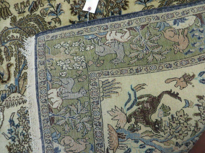 4' X 6 Handmade India Oriental Fine Pictorial Tree Of Life Wool Silk Rug Wow - Nuvé