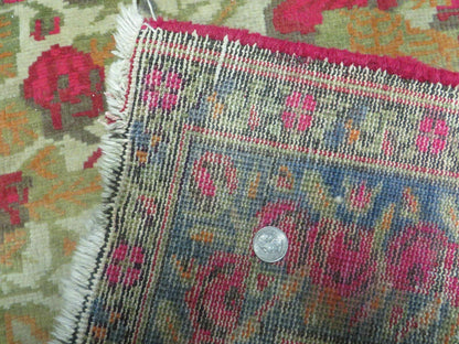 5' X 6' Antique Handmade India Floral Oriental Wool Rug Roses Flowers Traditional Contemporary Design - Nuvé