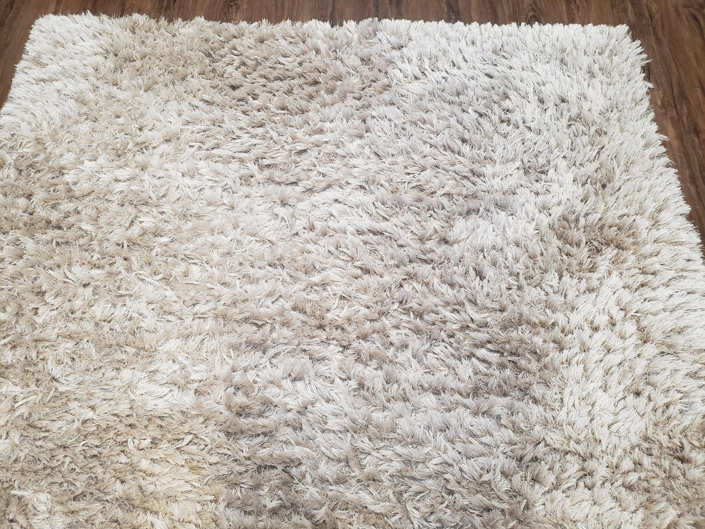 Ivory Shag Rug 6x7, Flokati Carpet, Shaggy Soft Plush Pile Area Rug, Modern Contemporary - Nuvé