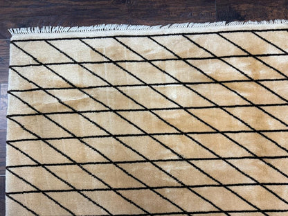 German Rug 7x10, Vintage Handmade Carpet, Contemporary - Nuvé