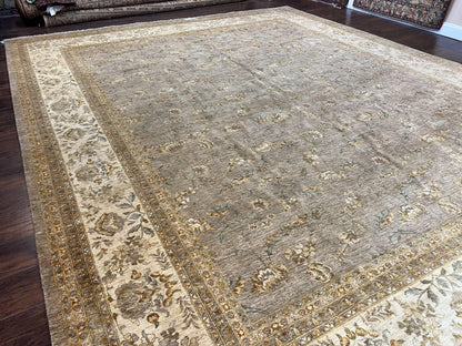 Pak Persian Rug 12x15, Wool Hand Knotted Oriental Floral Carpet, Signed by Master Weaver, 12x15 Large Palace Size Rug - Nuvé