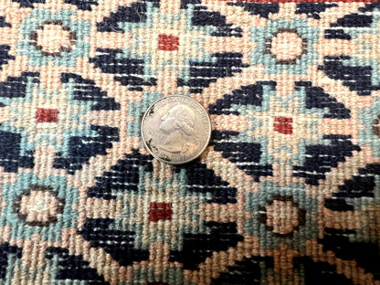 Pak Perisan Prayer Rug 4x6, Tree of LIfe Carpet, Handmade Vintage Wool Rug, Beige, Floral Vases - Nuvé