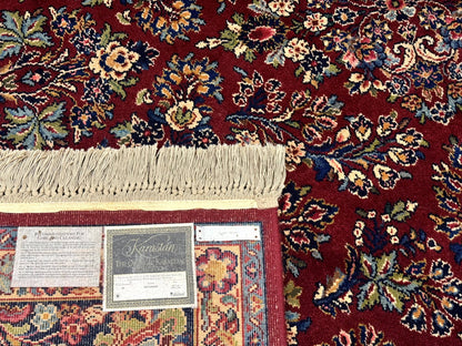 10x14 Karastan Rug Red Sarouk #785, Wool Original 700 Series - Nuvé