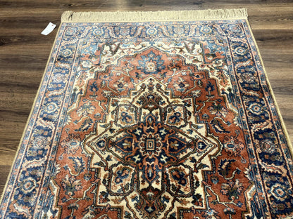Karastan Rug 4x6, Vintage Karastan #744 Antique Serapi Pattern, Wool Pile, Original 700 Series Karastan Carpet - Nuvé