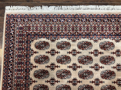 Karastan Rug 8.2 x 11.6 Beige Bokhara, Wool Pile, Vintage Discontinued Karastan Area Rug, Belgium Power Loomed Rug - Nuvé