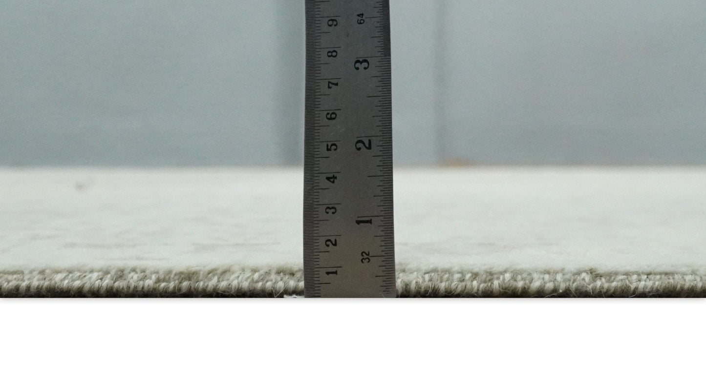 5x7 Fine Hand Knotted Beige and Brown Traditional Vintage Persian Style Antique Wool and Silk Rug | AGR50 - Nuvé