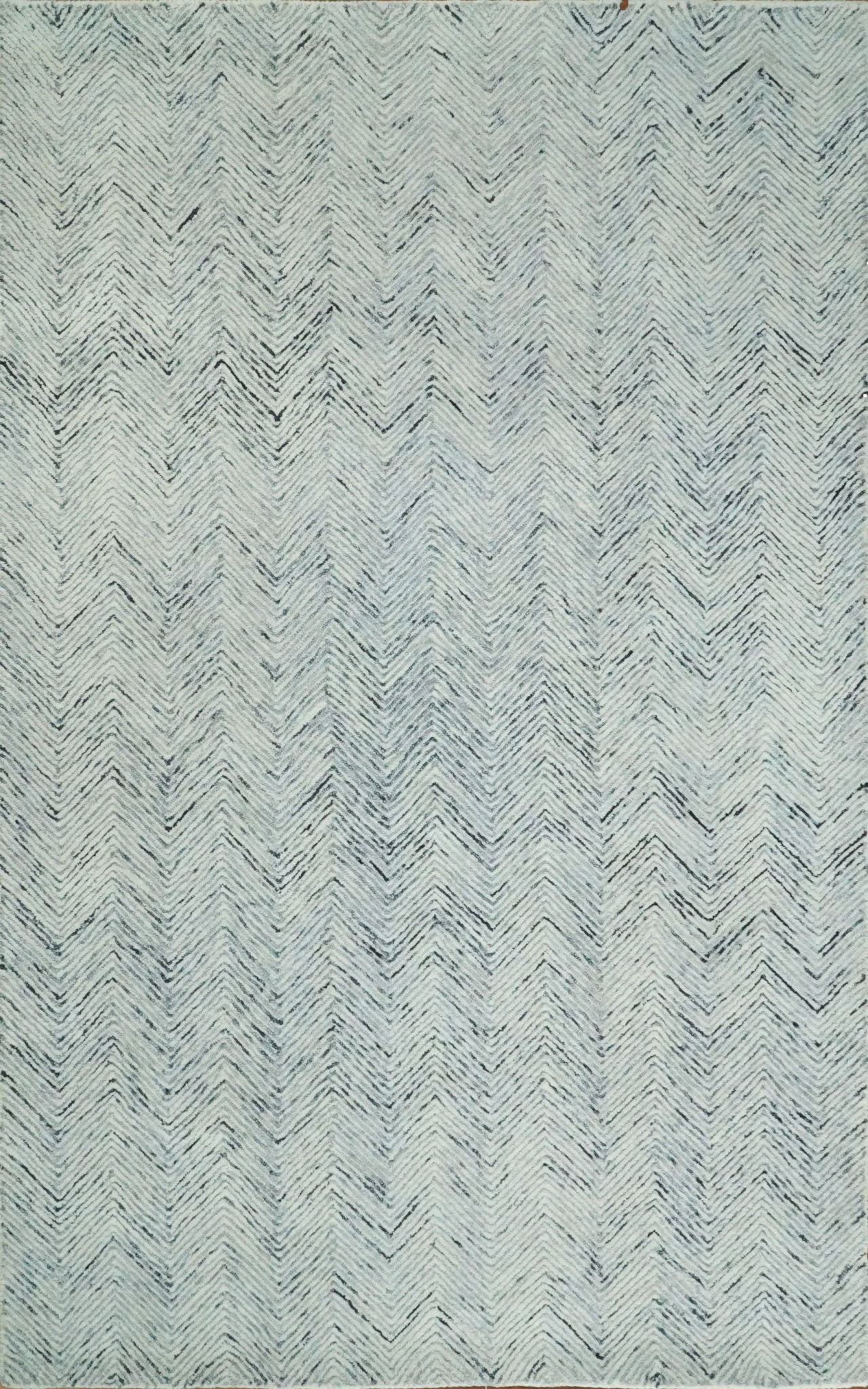 5x8 and 8x10 Hand Made Woolen Modern Blue and Ivory Area Rug | EVE001 - Nuvé