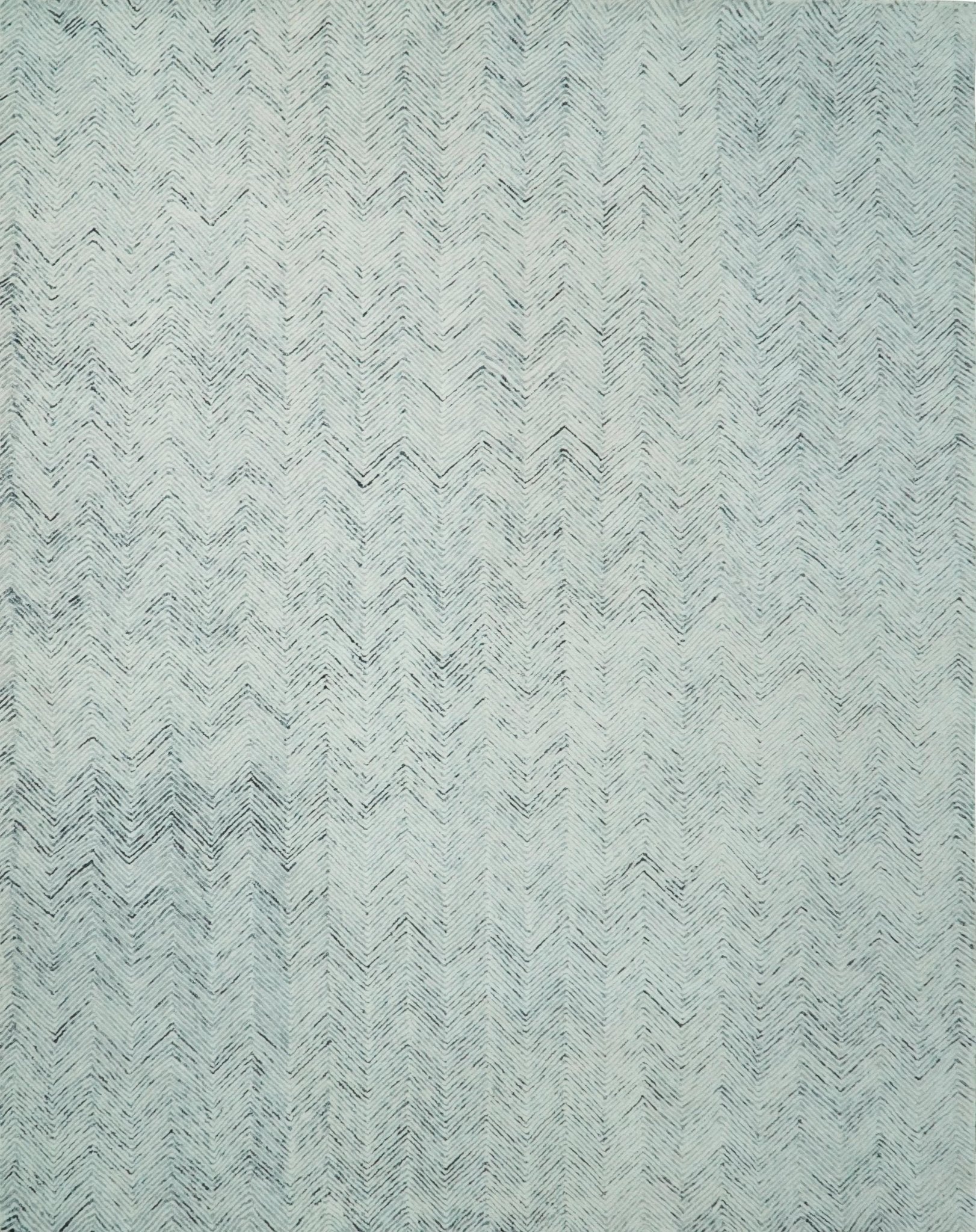5x8 and 8x10 Hand Made Woolen Modern Blue and Ivory Area Rug | EVE001 - Nuvé