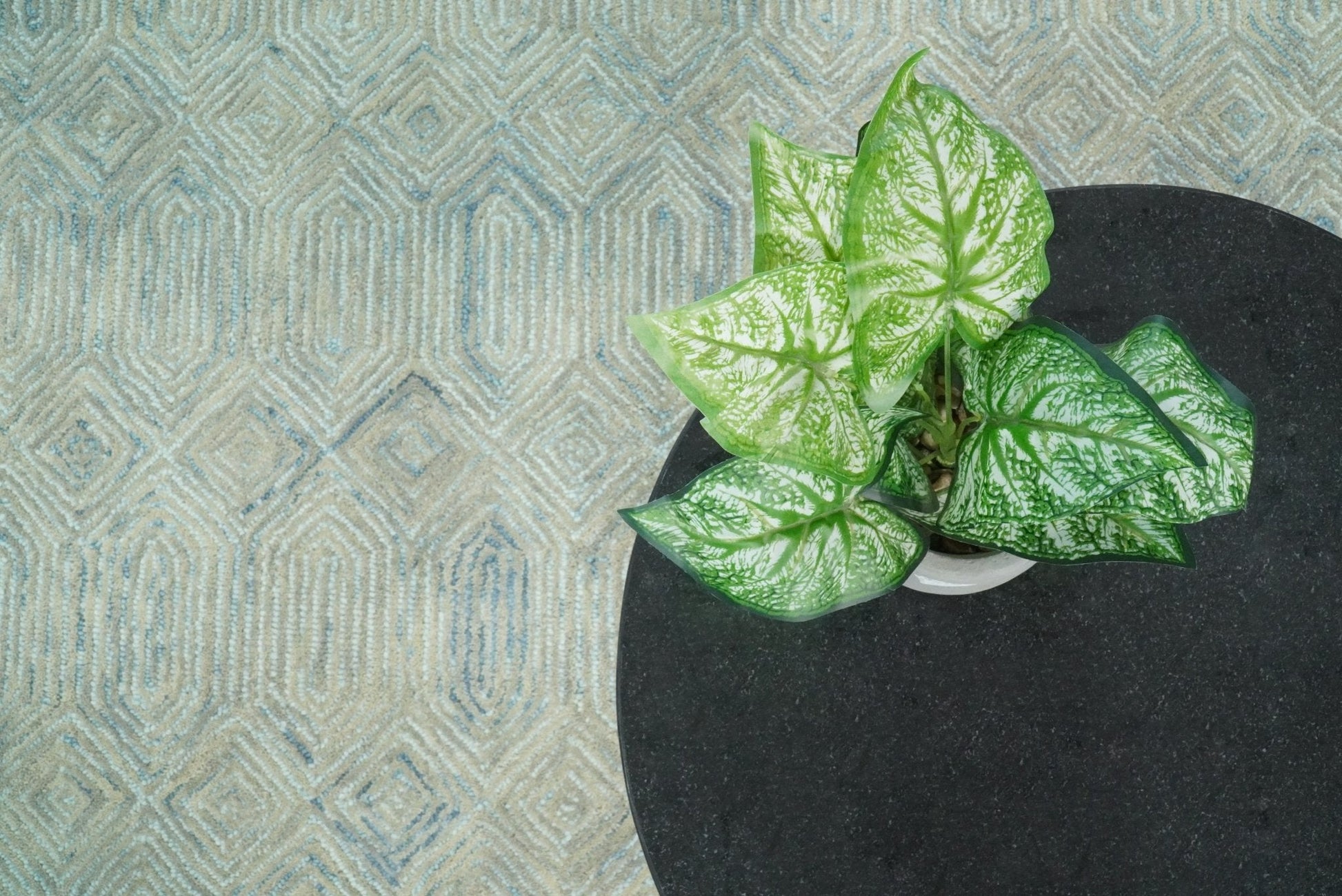 5x8 and 8x10 Hand Made Woolen Modern Camel and Blue Area Rug | EVE004 - Nuvé