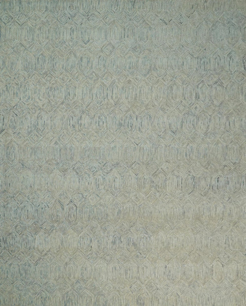 5x8 and 8x10 Hand Made Woolen Modern Camel and Blue Area Rug | EVE004 - Nuvé