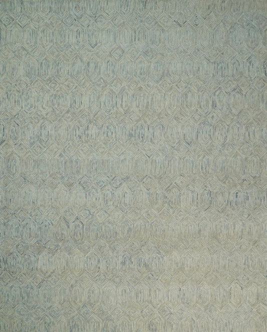 5x8 and 8x10 Hand Made Woolen Modern Camel and Blue Area Rug | EVE004 - Nuvé