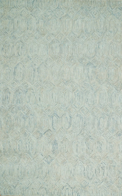 5x8 and 8x10 Hand Made Woolen Modern Camel and Blue Area Rug | EVE004 - Nuvé