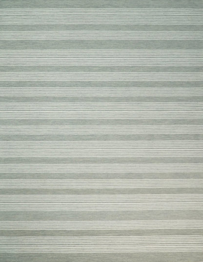 5x8 and 8x10 Hand Made Woolen Modern Grey and Ivory Area Rug | NAU001 - Nuvé