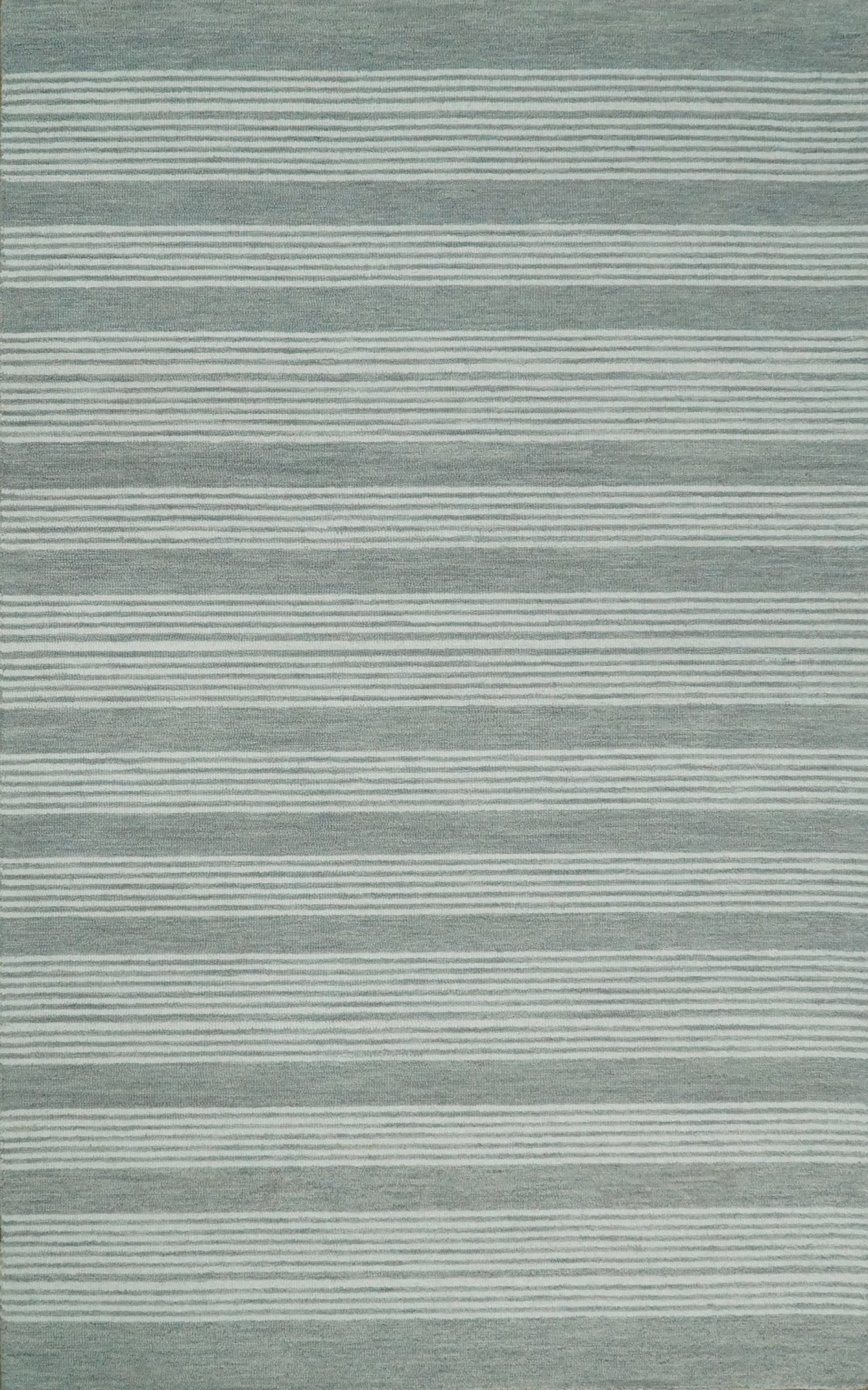 5x8 and 8x10 Hand Made Woolen Modern Grey and Ivory Area Rug | NAU001 - Nuvé