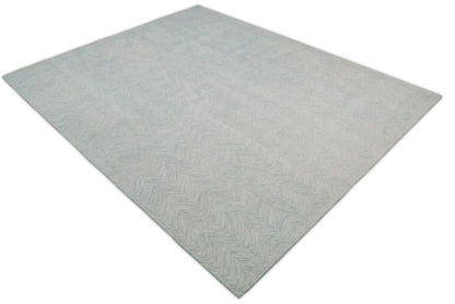 5x8 and 8x10 Hand Made Woolen Modern Pink and Gray Area Rug | EVE002 - Nuvé