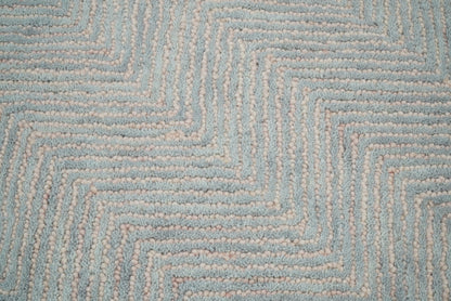 5x8 and 8x10 Hand Made Woolen Modern Pink and Gray Area Rug | EVE002 - Nuvé