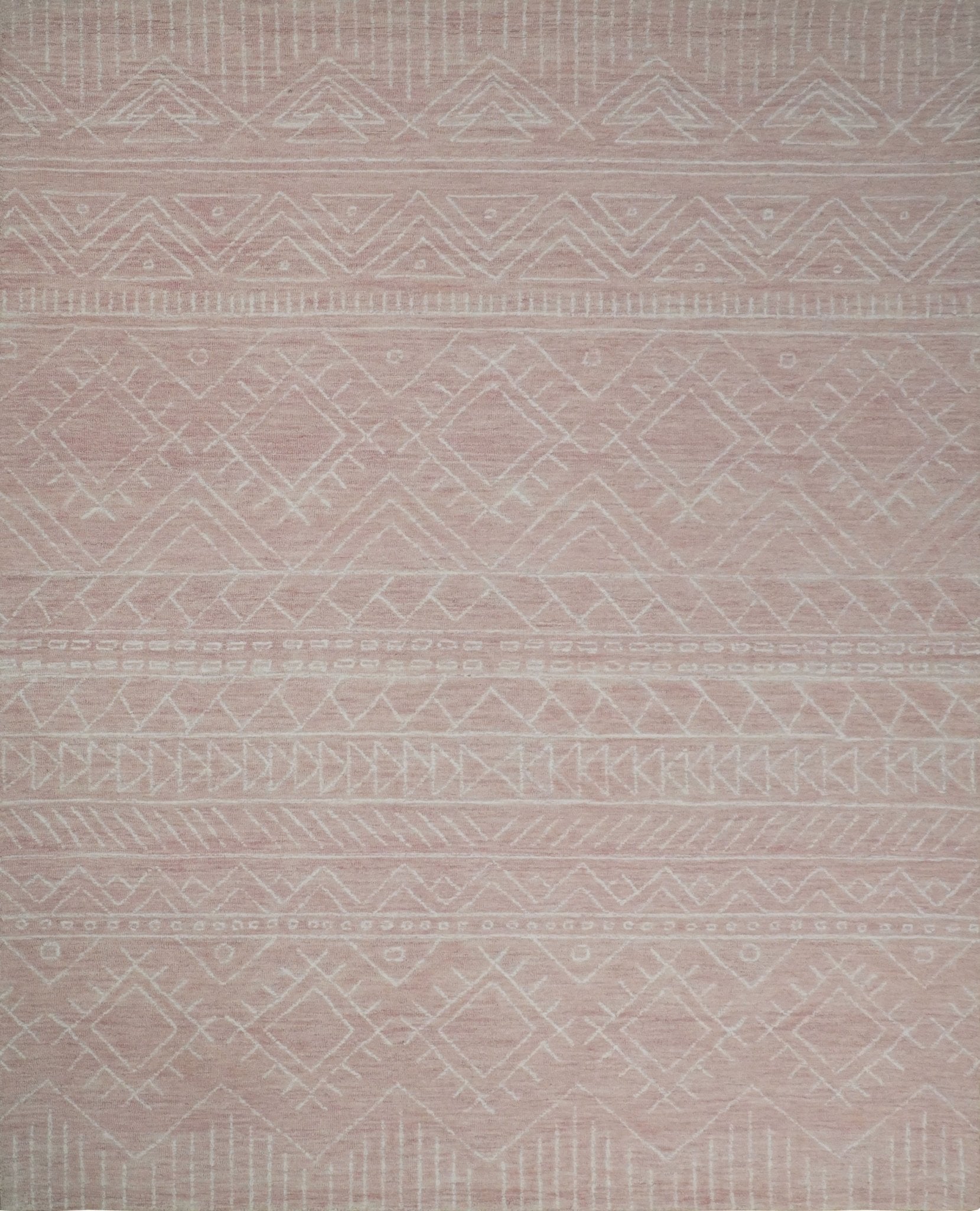 5x8 and 8x10 Hand Made Woolen Modern Pink Area Rug | AZT001 - Nuvé