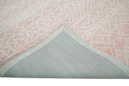 5x8 and 8x10 Hand Made Woolen Modern Pink Area Rug | AZT001 - Nuvé