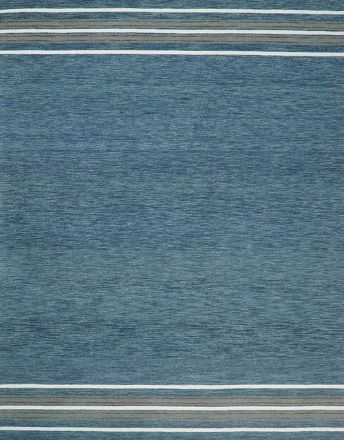 5x8 and 8x10 Hand Made Woolen Modern Solid Blue Area Rug | NAU004 - Nuvé