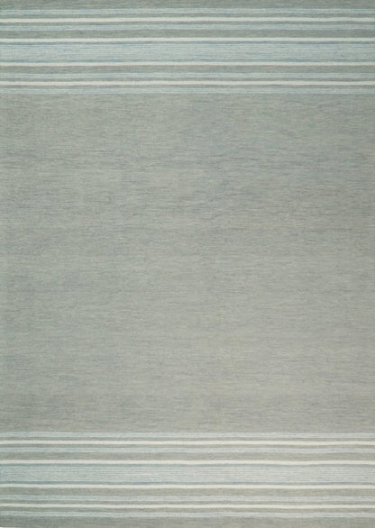 5x8 and 8x10 Hand Made Woolen Modern Stripes Ivory and Grey Area Rug | NAU003 - Nuvé