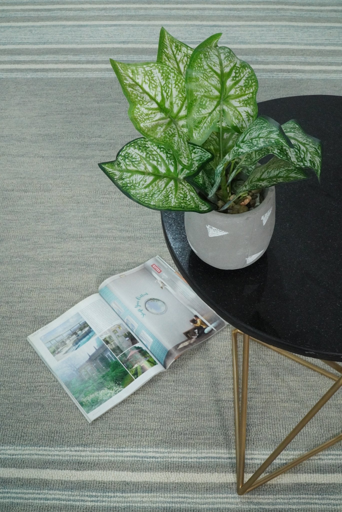 5x8 and 8x10 Hand Made Woolen Modern Stripes Ivory and Grey Area Rug | NAU003 - Nuvé