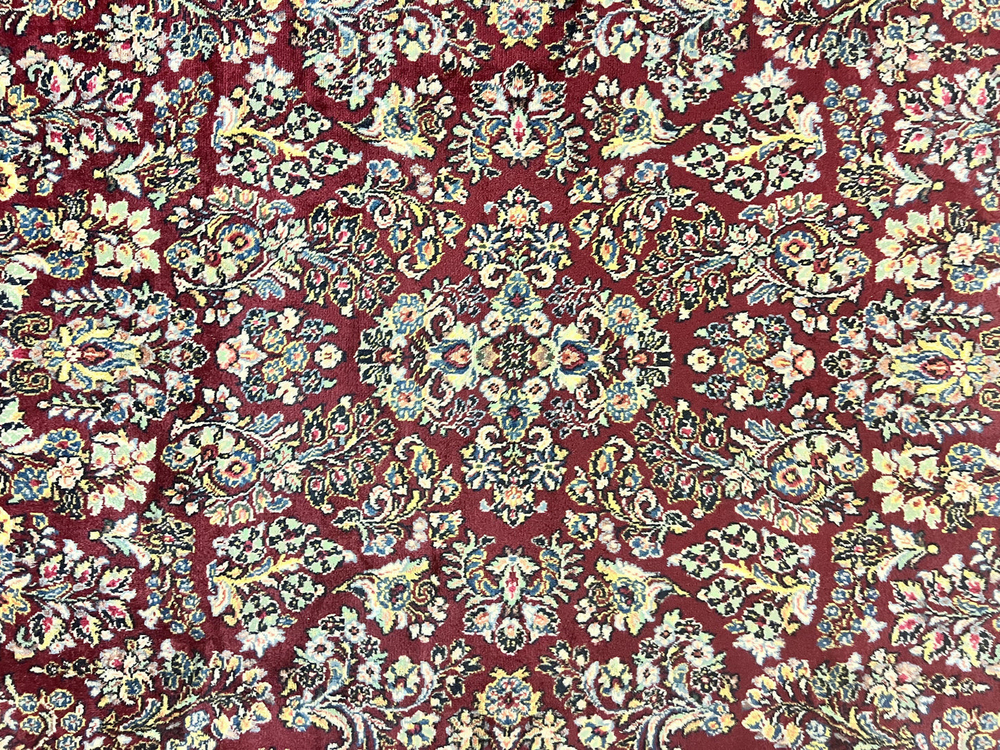 Karastan Rug 9x12 Red Sarouk #785, Wool Karastan Carpet, Discontinued Vintage, Original 700 Series, Karastan Area Rug - Nuvé